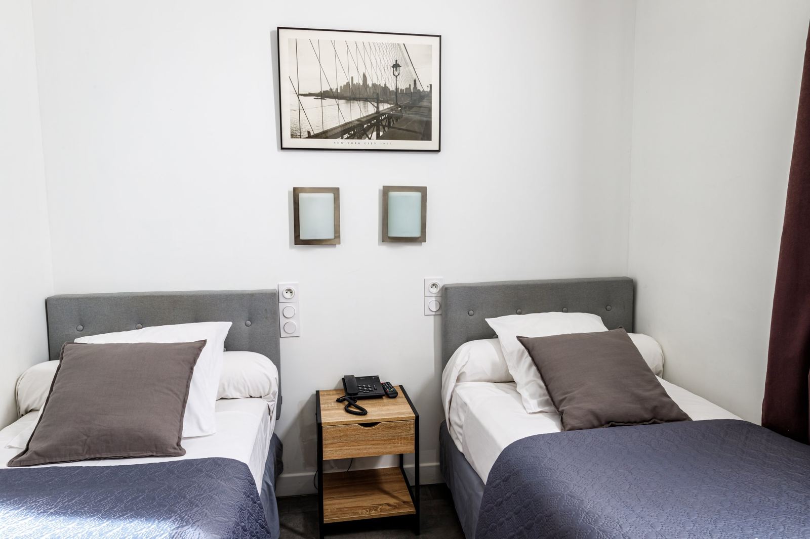 Chambre Twin de l’Hôtel du Dauphiné
